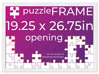 White Frame for Jigsaw Puzzles