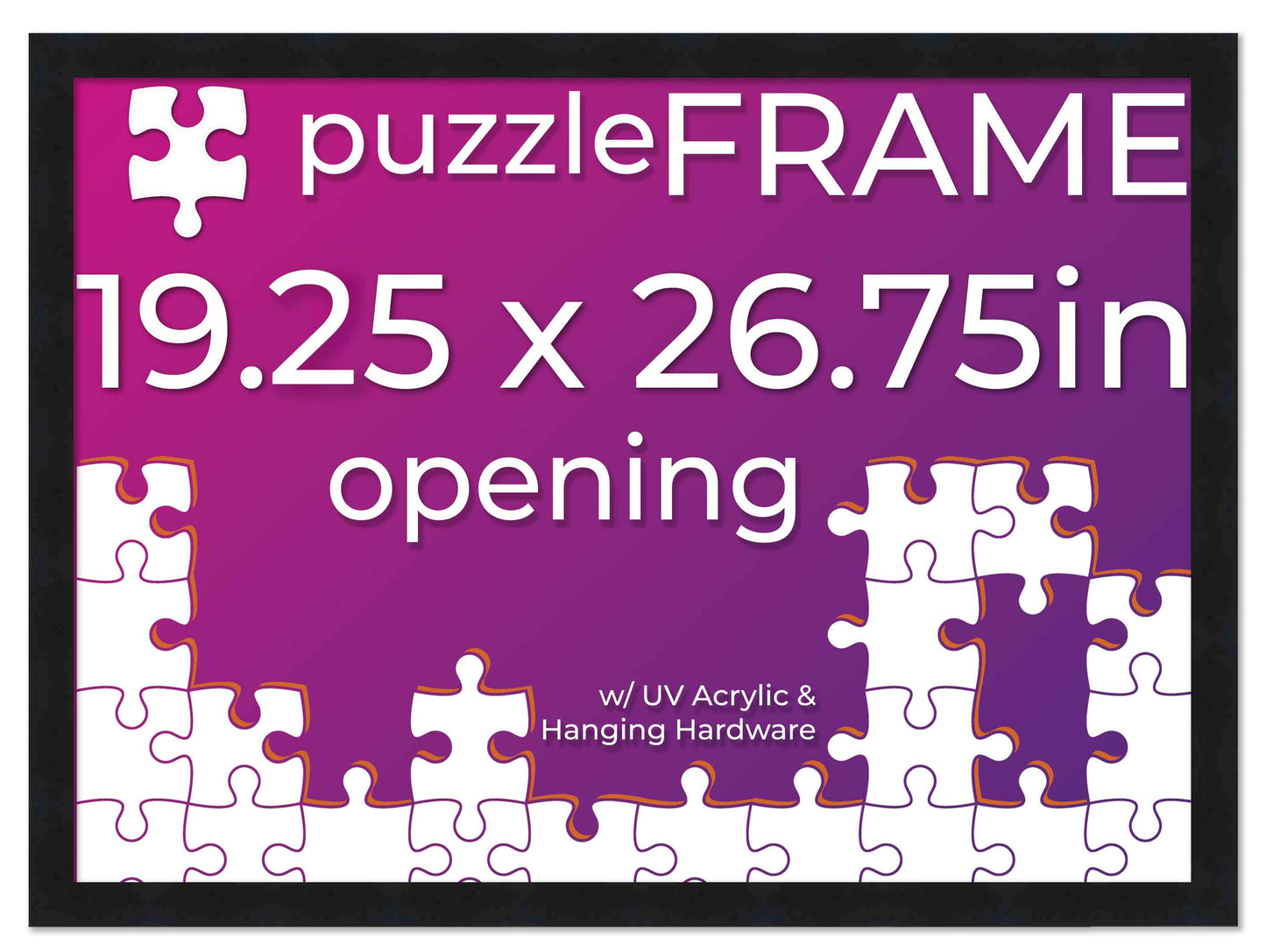 Black Frame for Jigsaw Puzzles