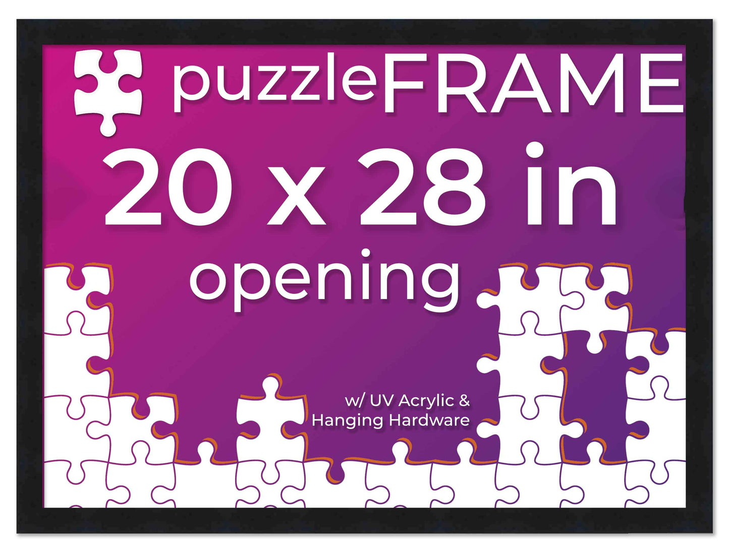 Black Frame for Jigsaw Puzzles