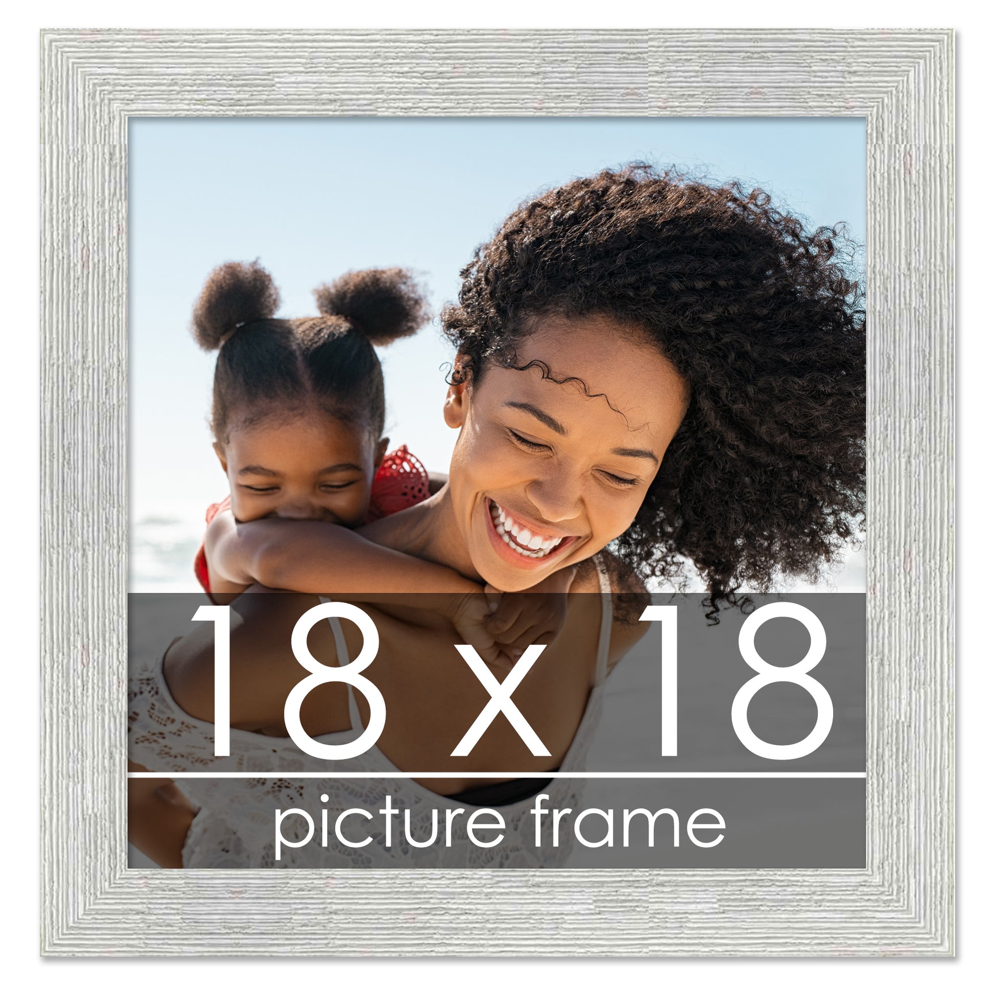 CustomPictureFrames.com 16x24 Frame White Real Wood Picture Frame Width 1.5  inches
