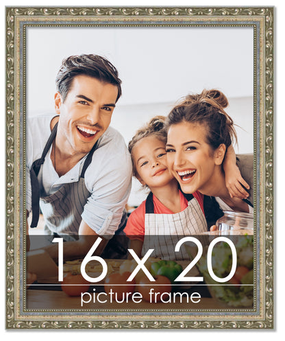 Traditional Silver Wood Picture Frame