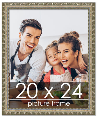 Traditional Silver Wood Picture Frame