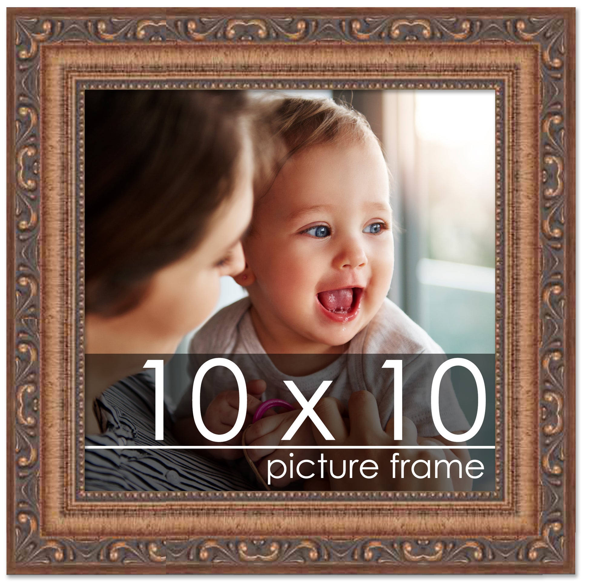 Poster Palooza 16x24 Frame Gold Bronze Wood Picture Frame - UV Acrylic,  Foam Board Backing, & Hanging Hardware Included!