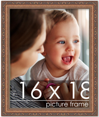 Traditional Antique Gold Wood Picture Frame F6301