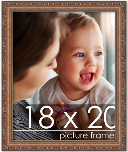 Traditional Antique Gold Wood Picture Frame F6301