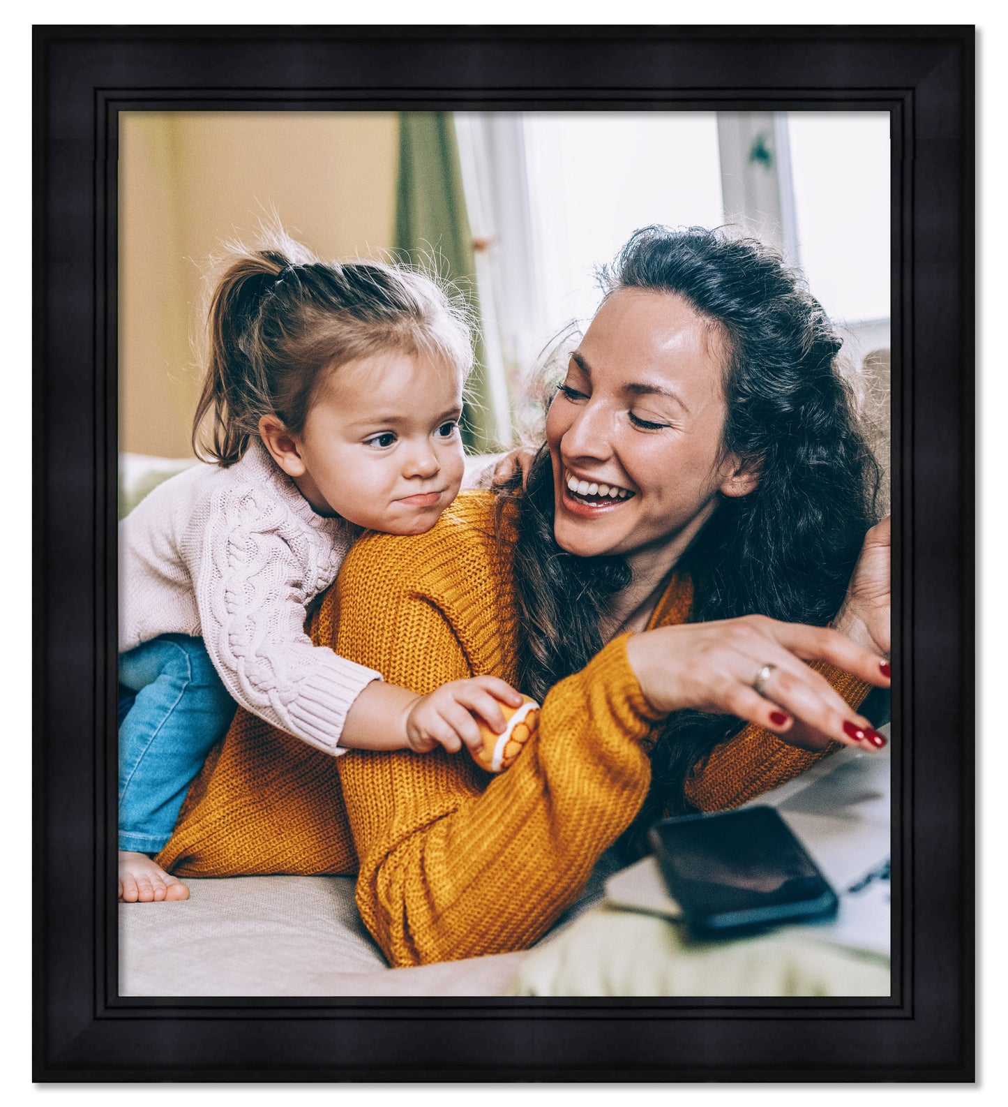 Contemporary Black Wood Picture Frame