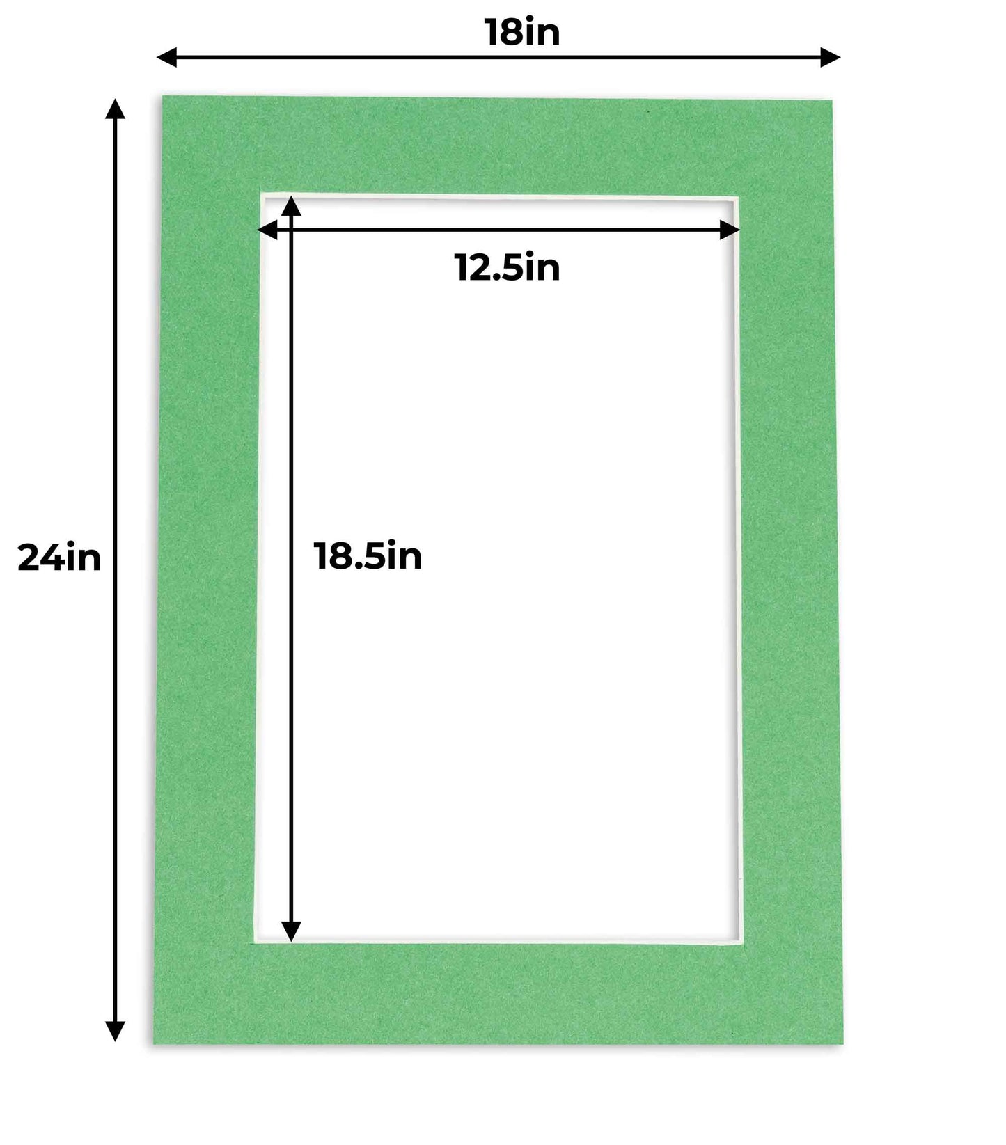 Turf Green Precut Acid-Free Matboard