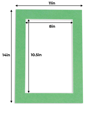 Turf Green Precut Acid-Free Matboard