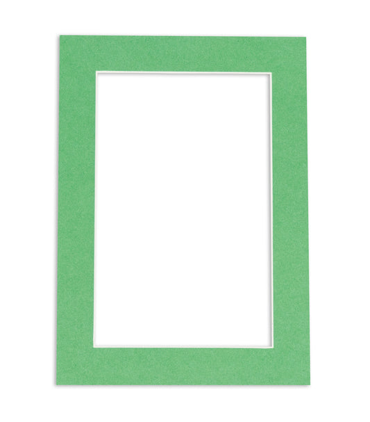 Turf Green Precut Acid-Free Matboard Set with Clear Bag & Backing