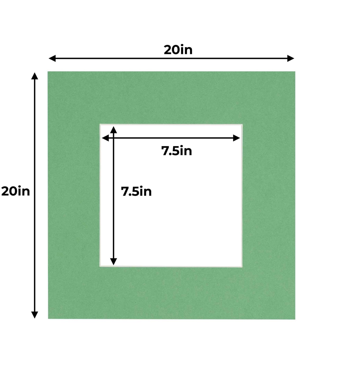 Turf Green Precut Acid-Free Matboard