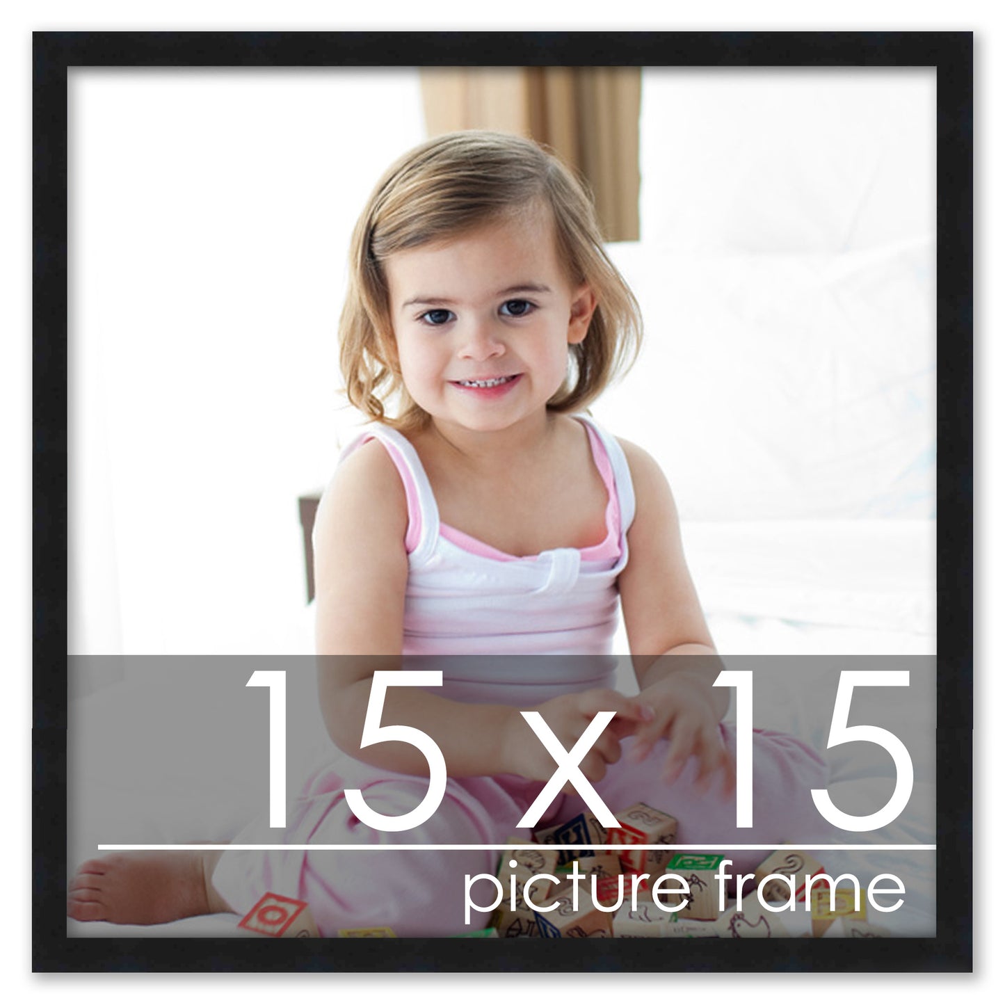 Contemporary Black Wood Picture Frame