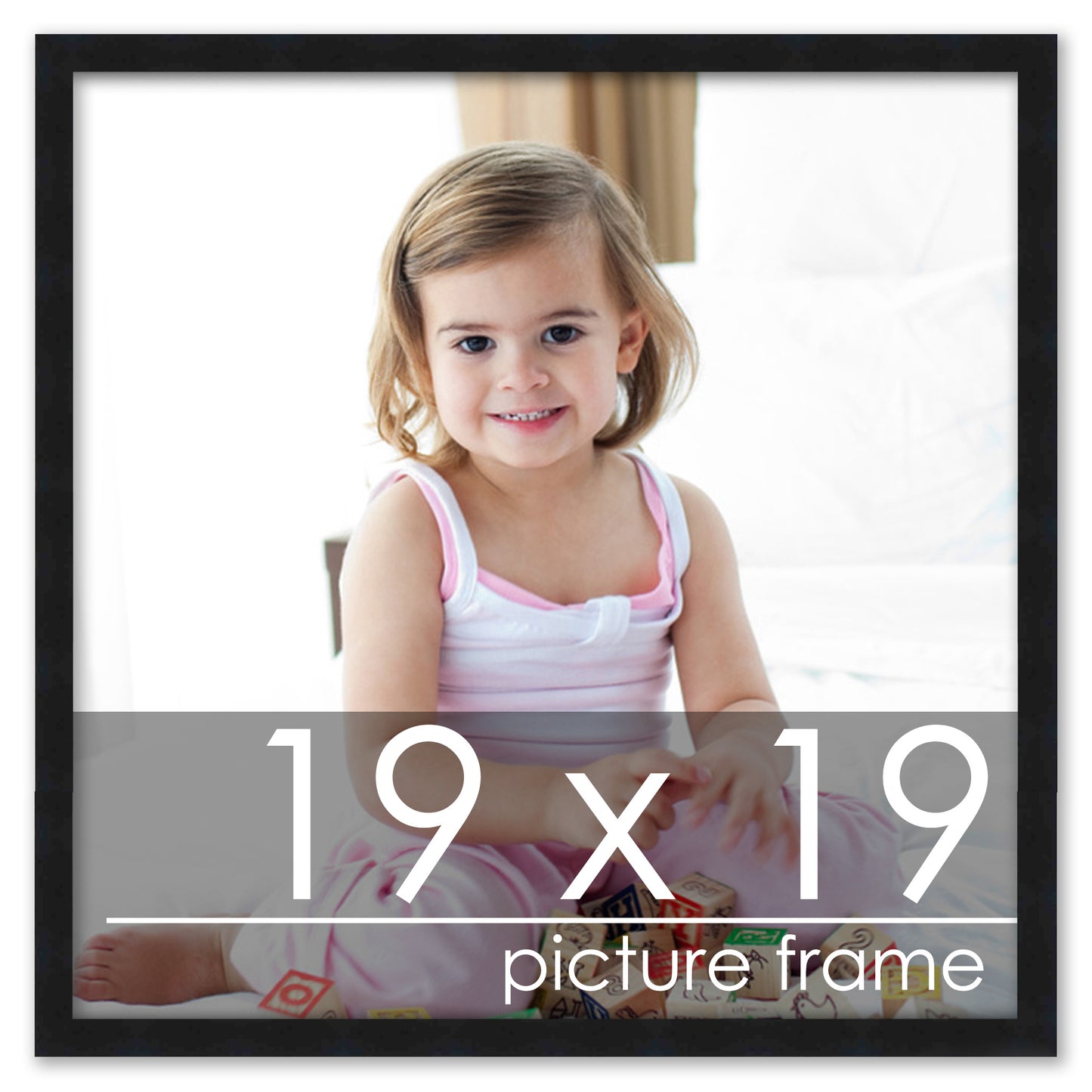 Contemporary Black Wood Picture Frame