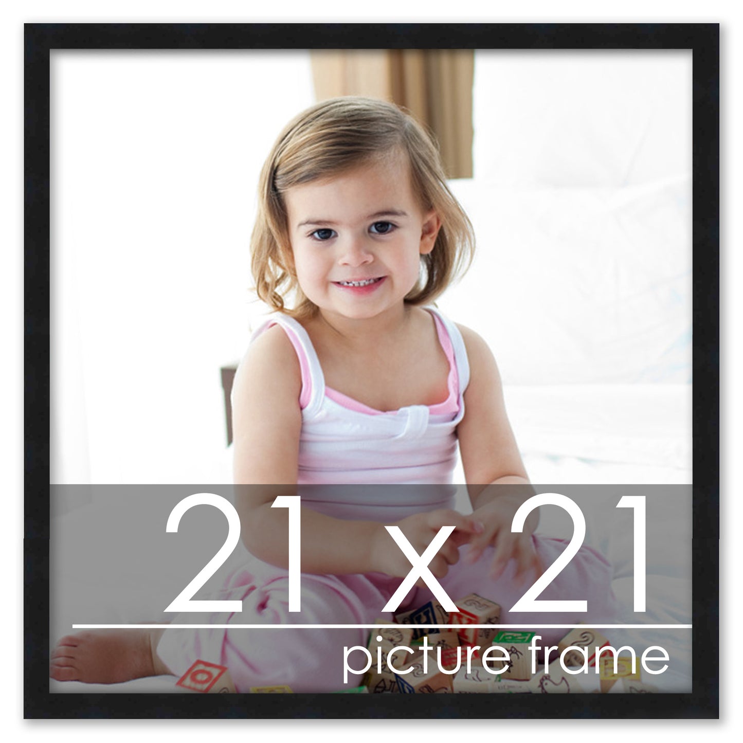 Contemporary Black Wood Picture Frame