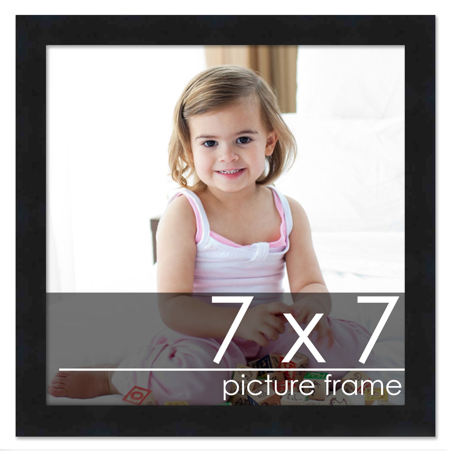 Contemporary Black Wood Picture Frame