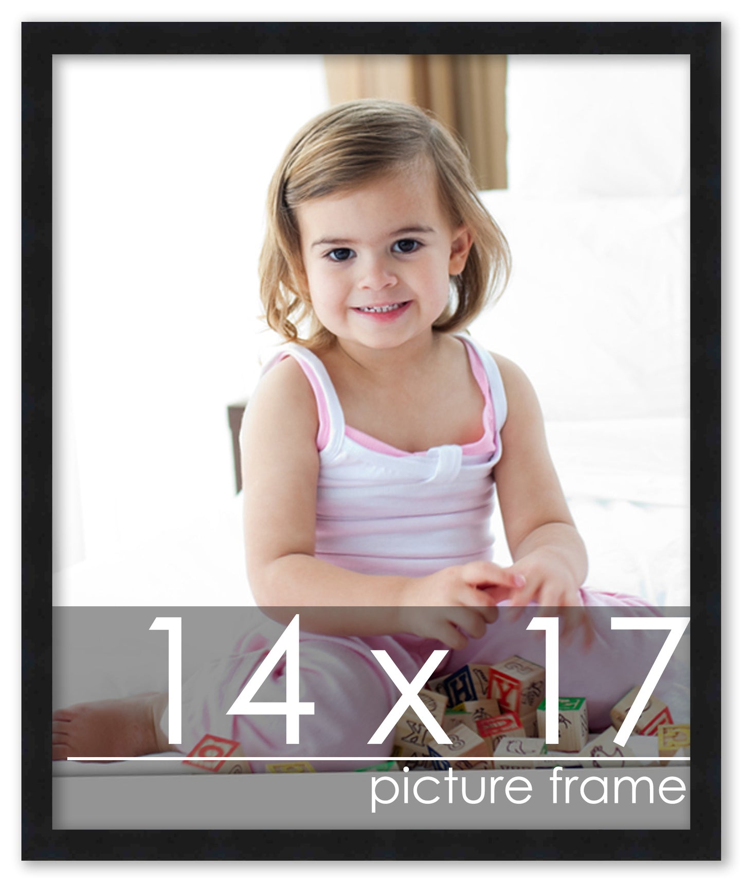 Contemporary Black Wood Picture Frame