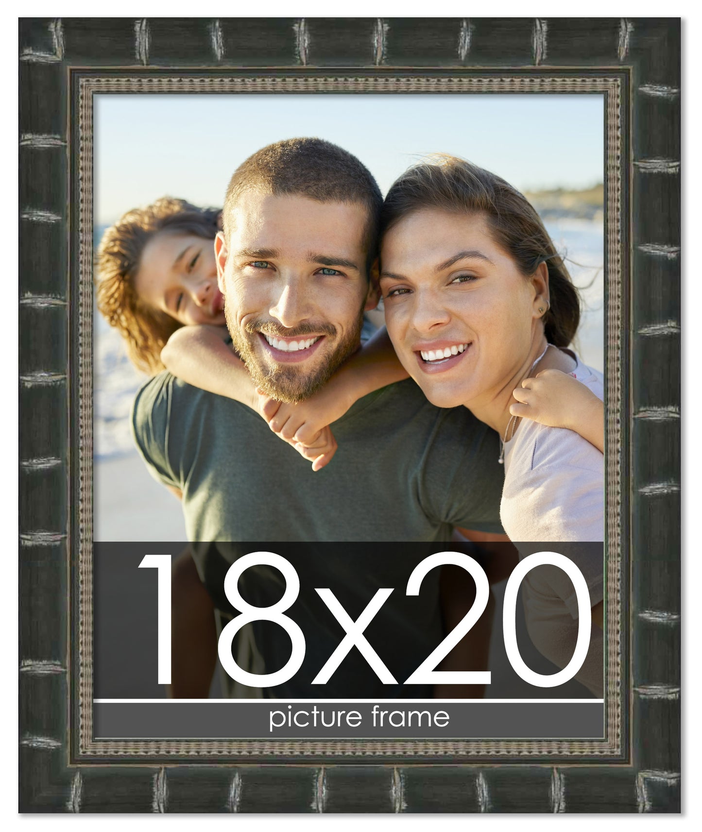 Bamboo Black Wood Picture Frame