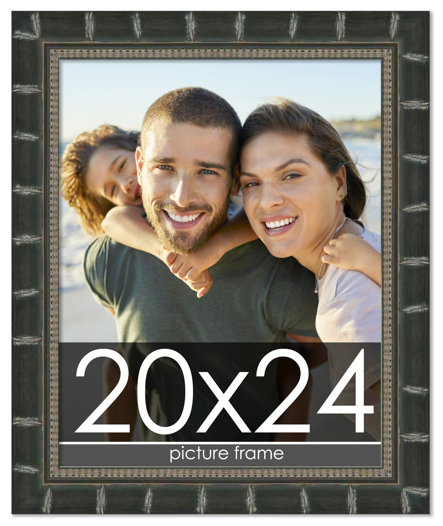 Bamboo Black Wood Picture Frame