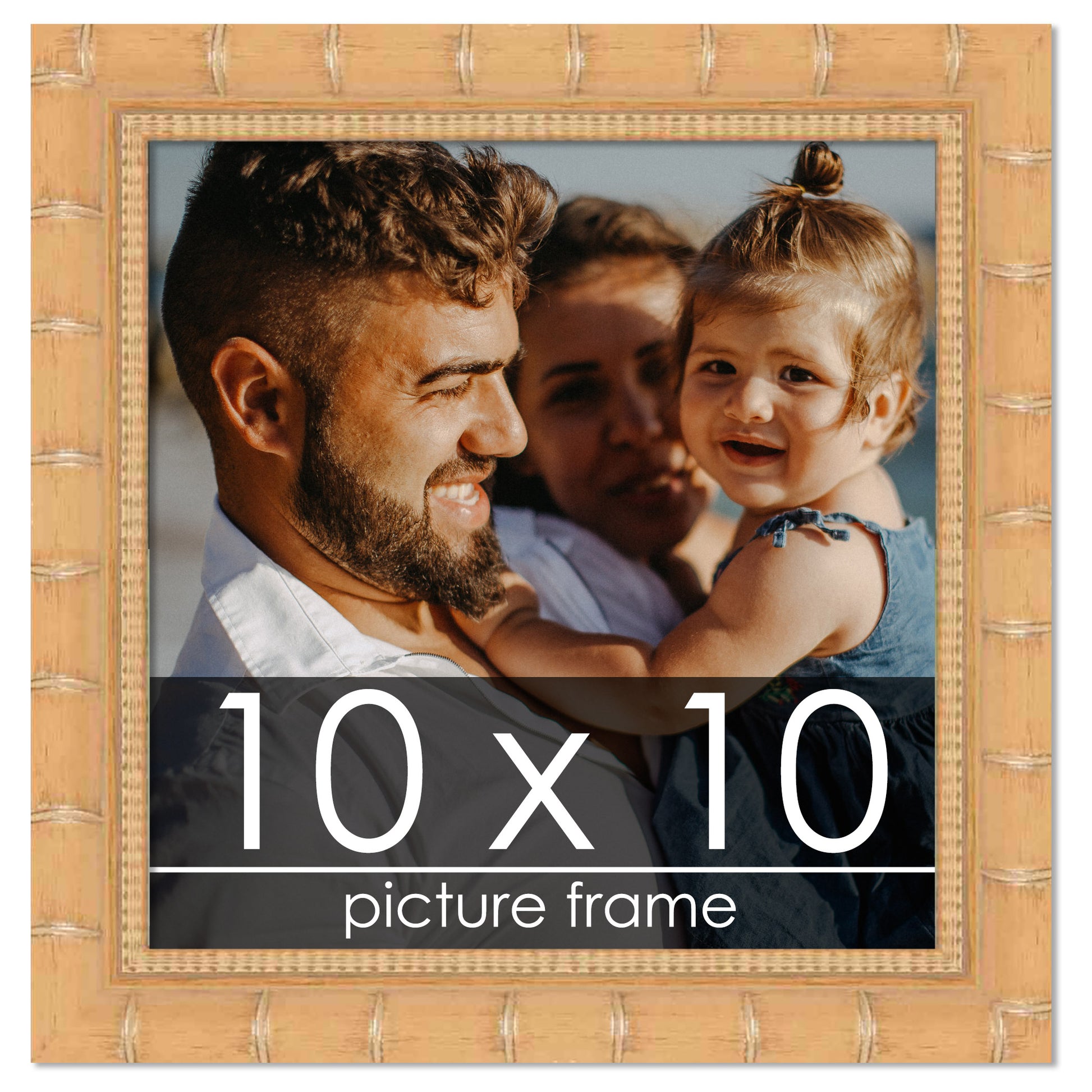 16x24 Bamboo Silver Complete Wood Picture Frame with UV Acrylic, Foam Board Backing, & Hardware