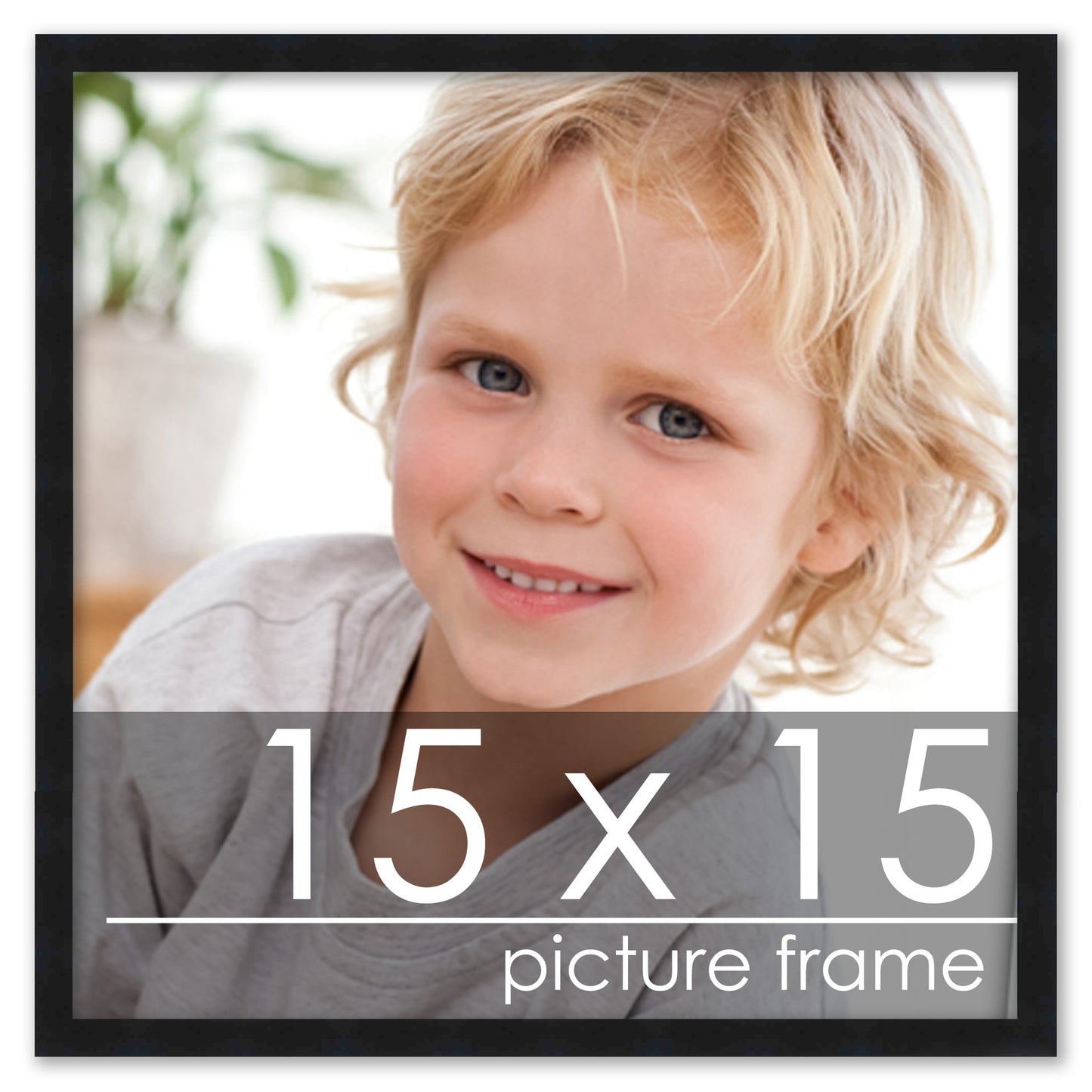 Contemporary Black Wood Picture Frame