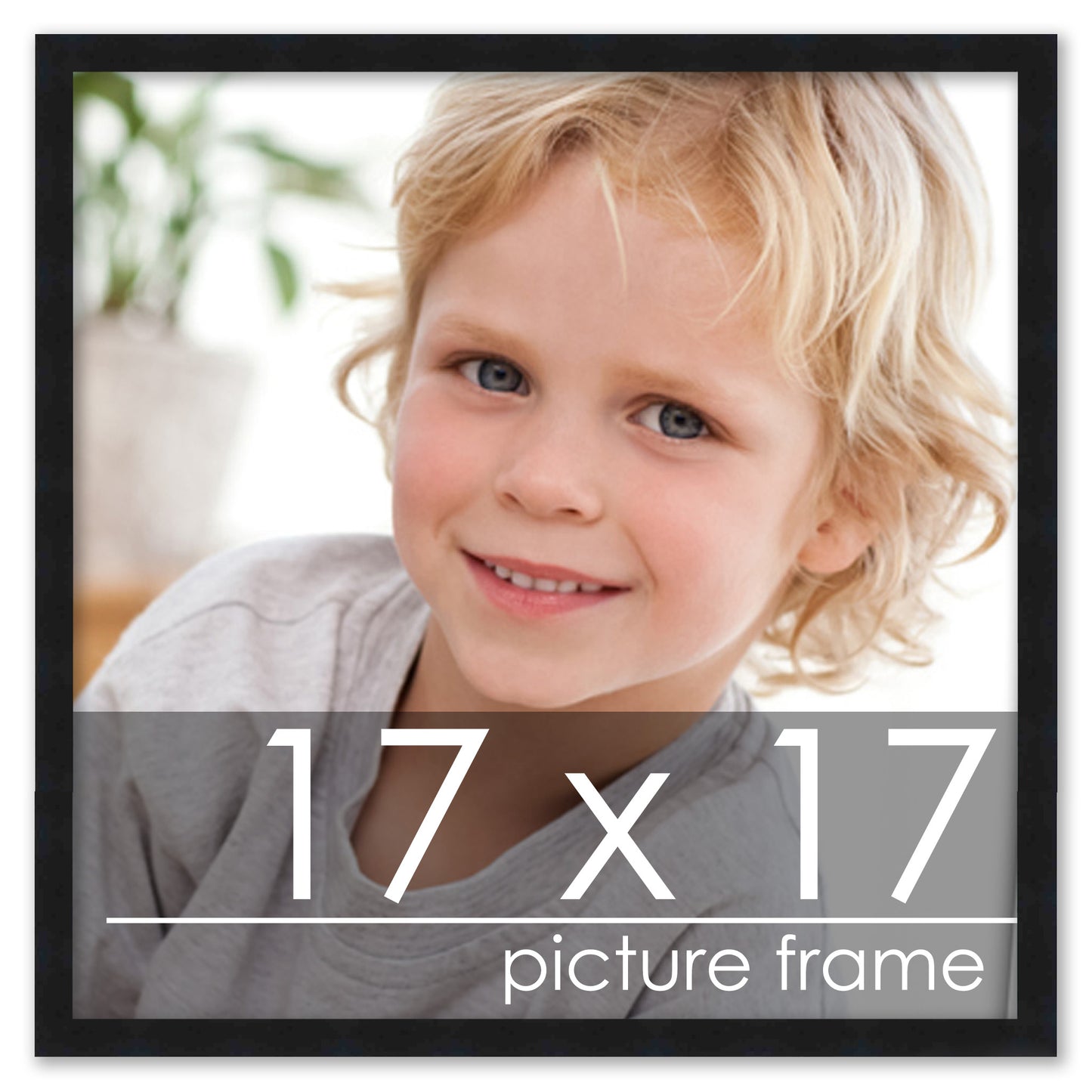 Contemporary Black Wood Picture Frame