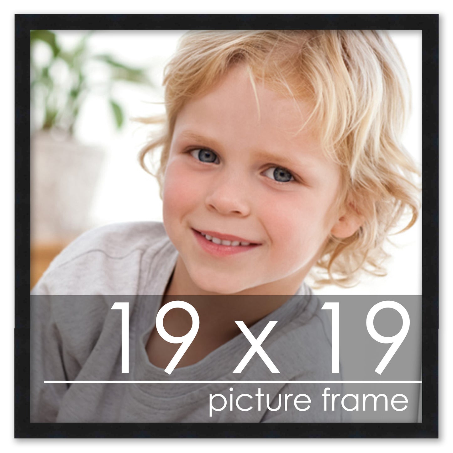 Contemporary Black Wood Picture Frame