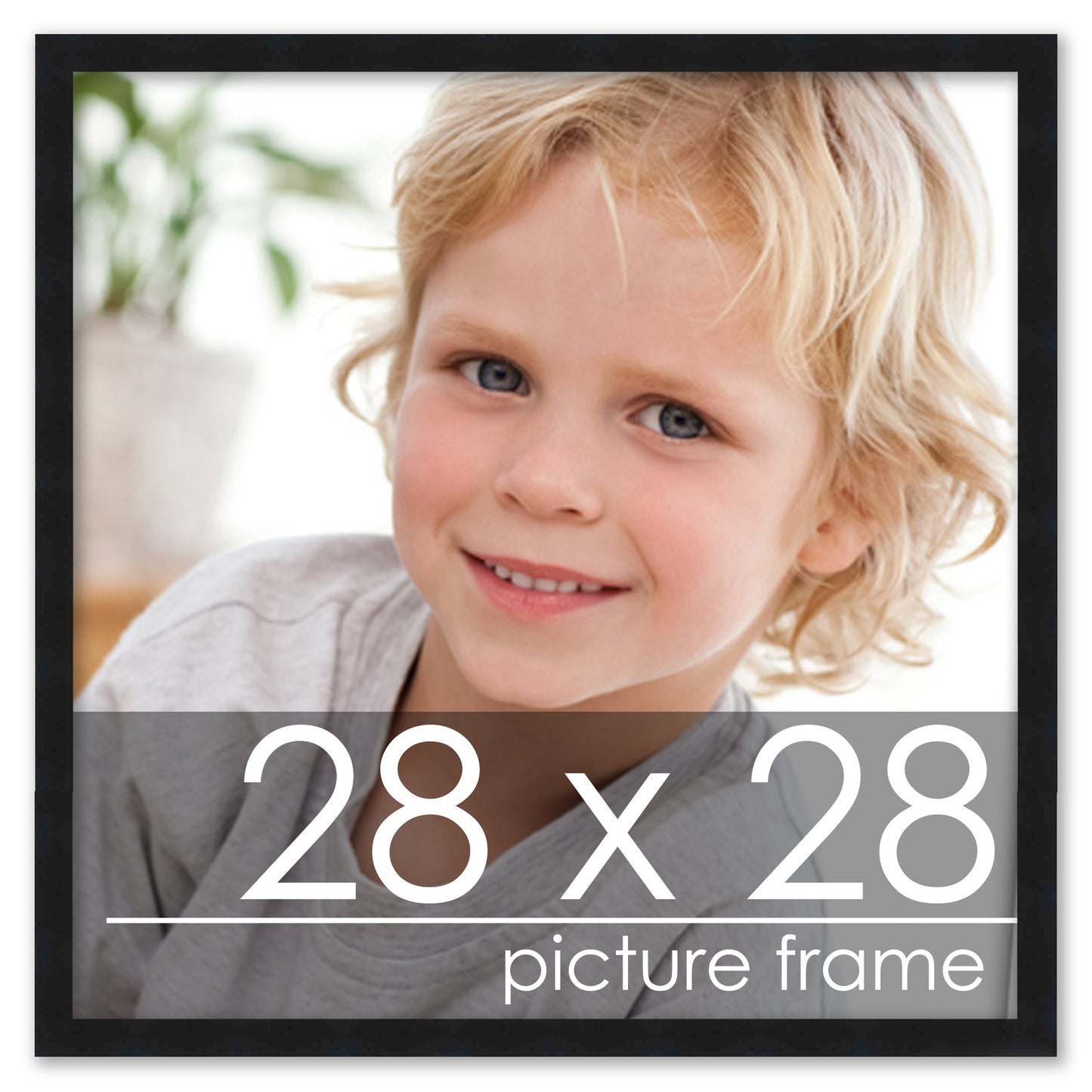 Contemporary Black Wood Picture Frame