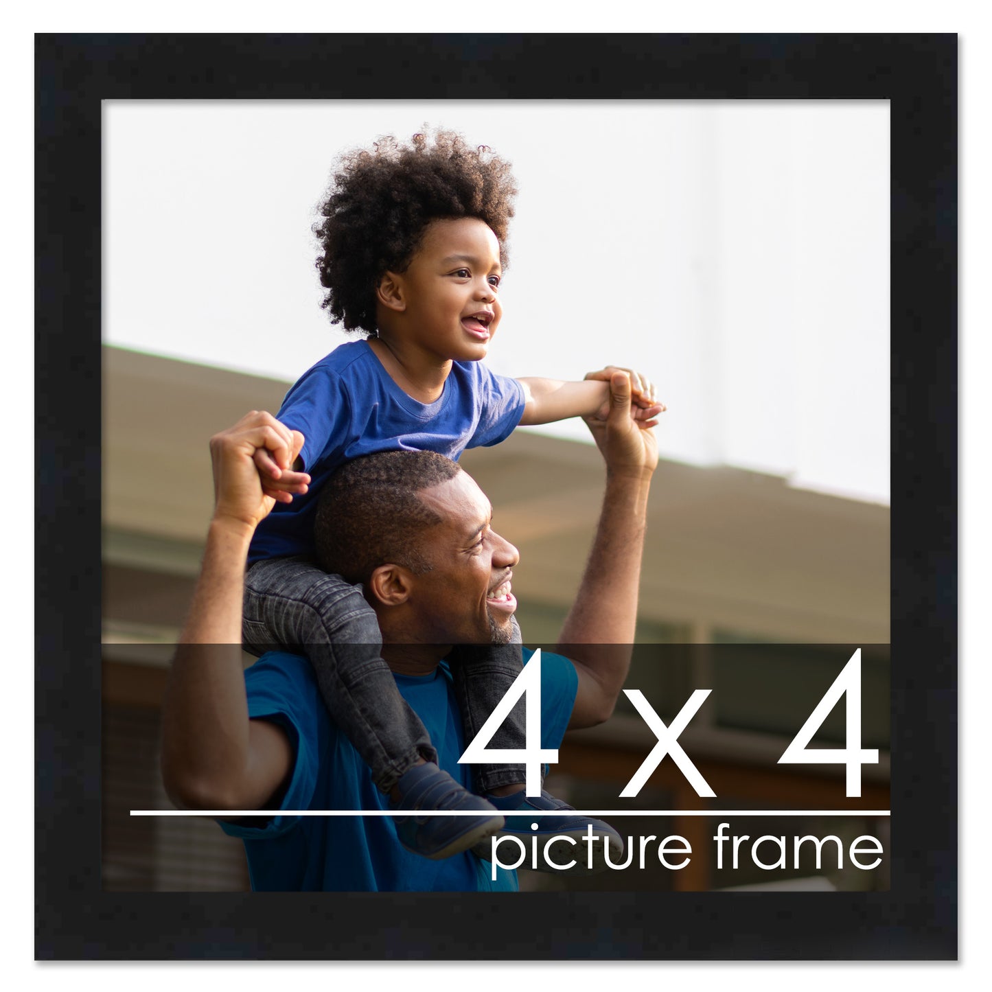 Contemporary Black Wood Picture Frame