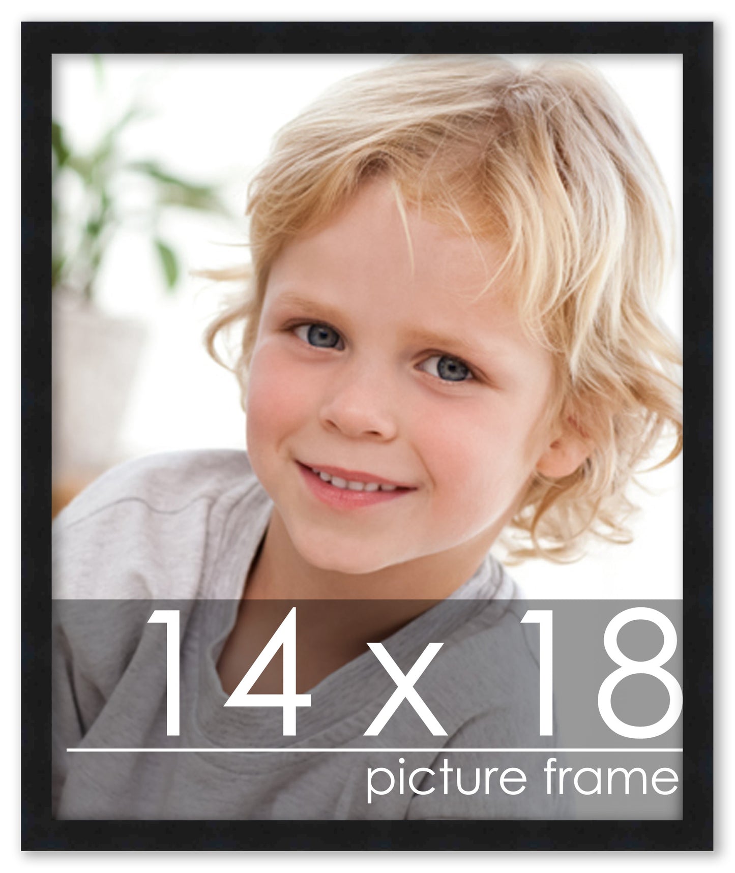 Contemporary Black Wood Picture Frame