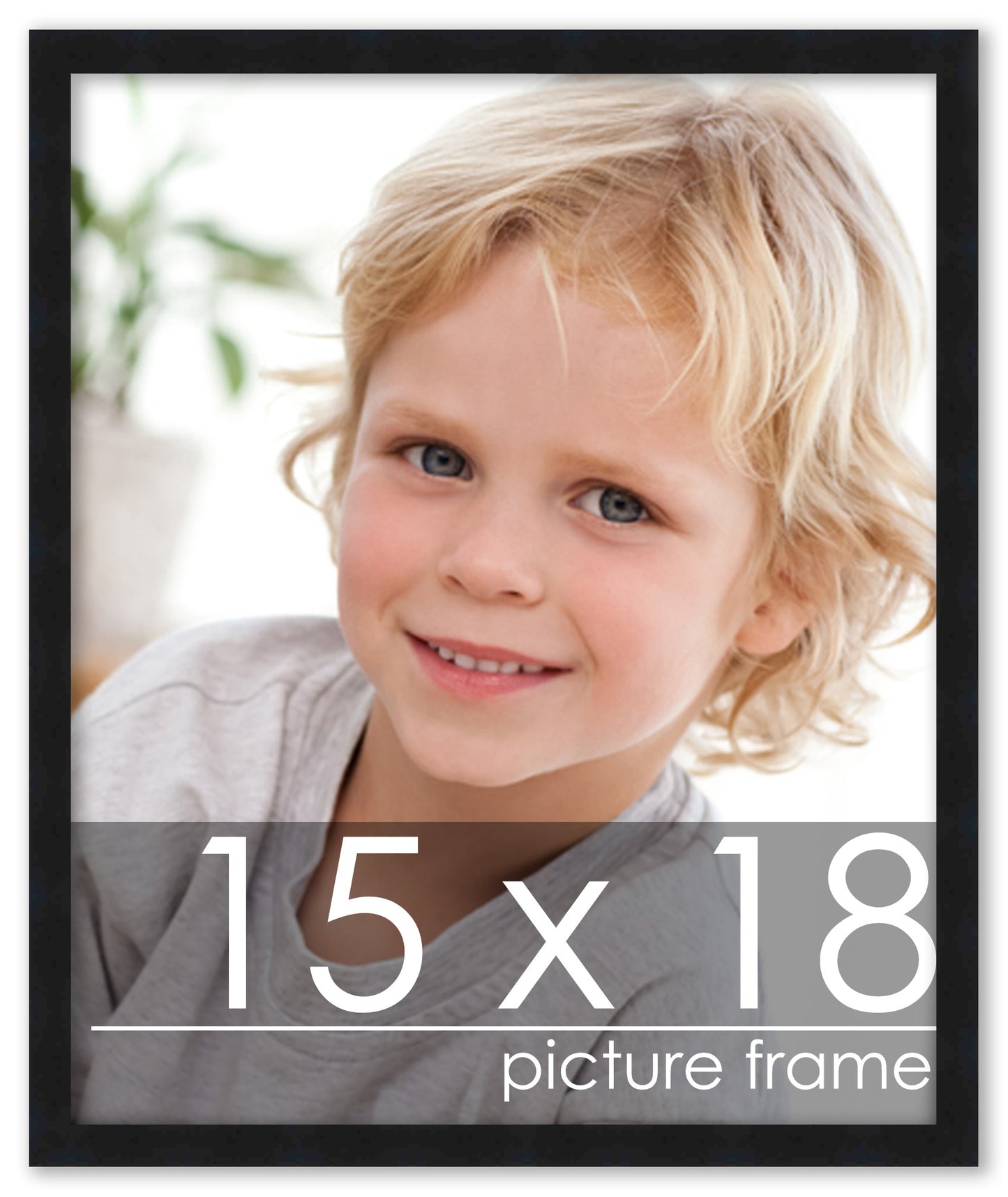 Contemporary Black Wood Picture Frame