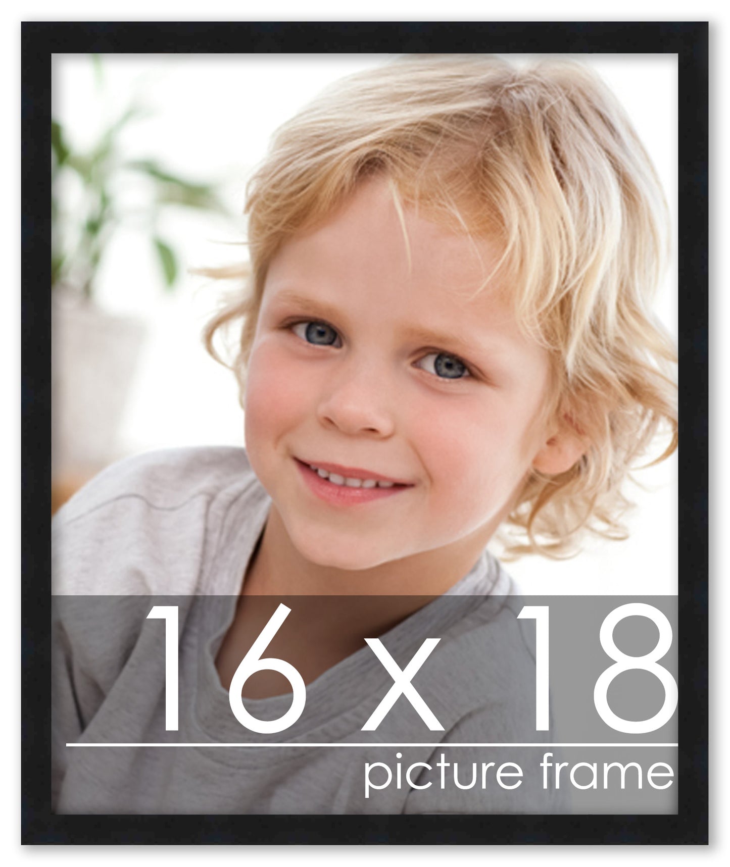 Contemporary Black Wood Picture Frame