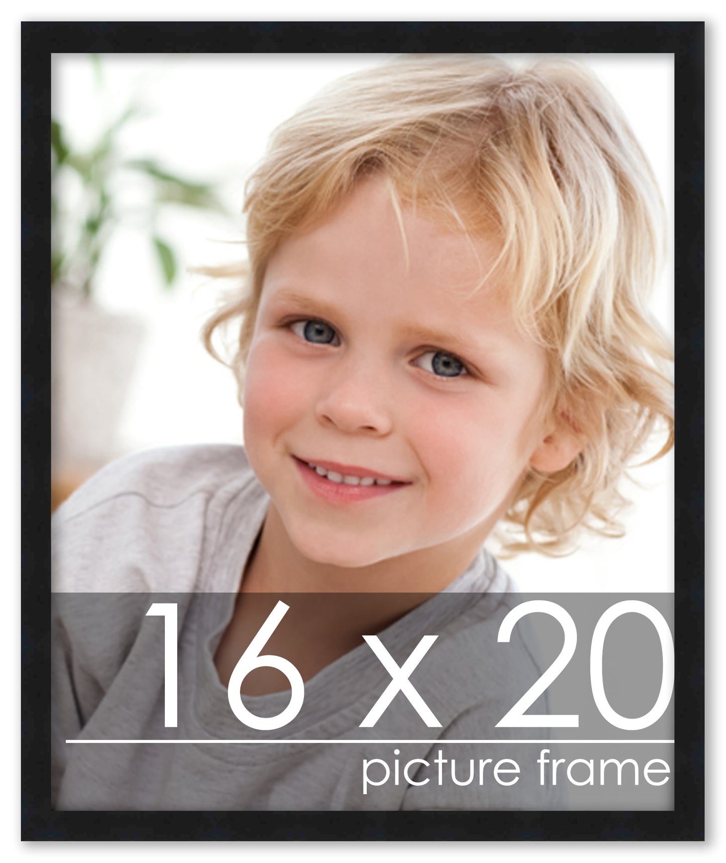 Contemporary Black Wood Picture Frame