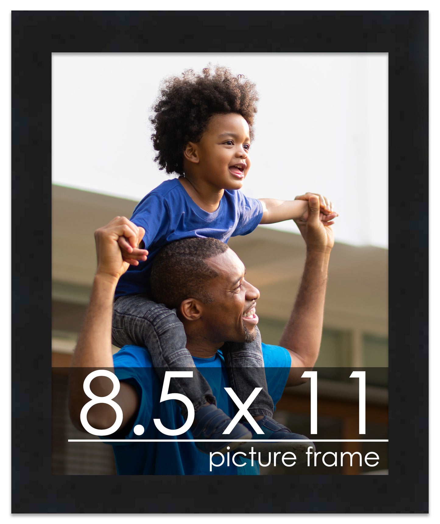 Contemporary Black Wood Picture Frame