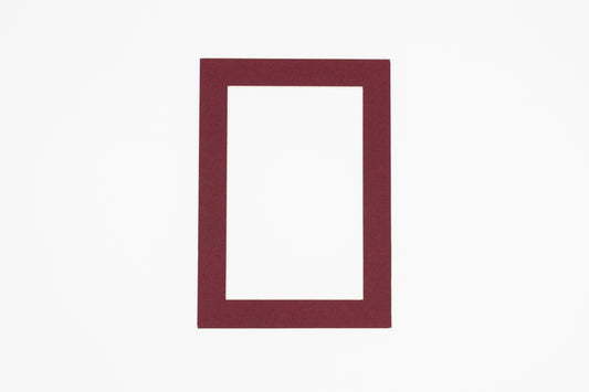 Maroon Precut Acid-Free Matboard Set with Clear Bag & Backing