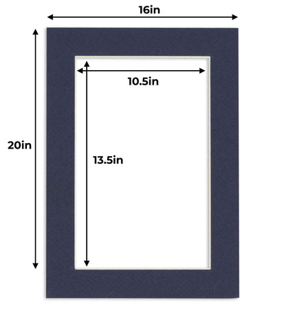 Navy Blue Precut Acid-Free Matboard