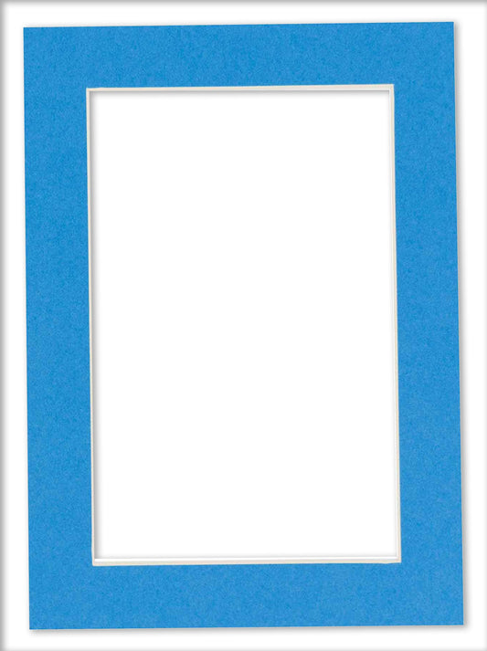 Bay Blue Precut Acid-Free Matboard Set with Clear Bag & Backing