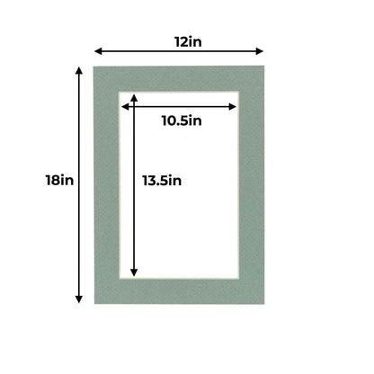 Seafoam Green Precut Acid-Free Matboard