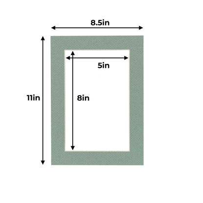 Seafoam Green Precut Acid-Free Matboard