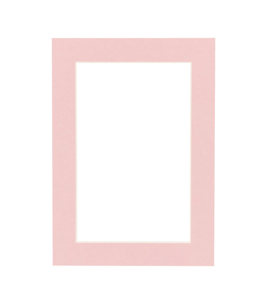 Pink Precut Acid-Free Matboard Set with Clear Bag & Backing