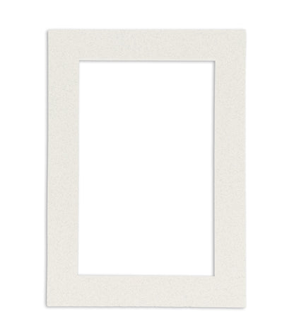 Oyster Shell White Precut Acid-Free Matboard Set with Clear Bag & Backing