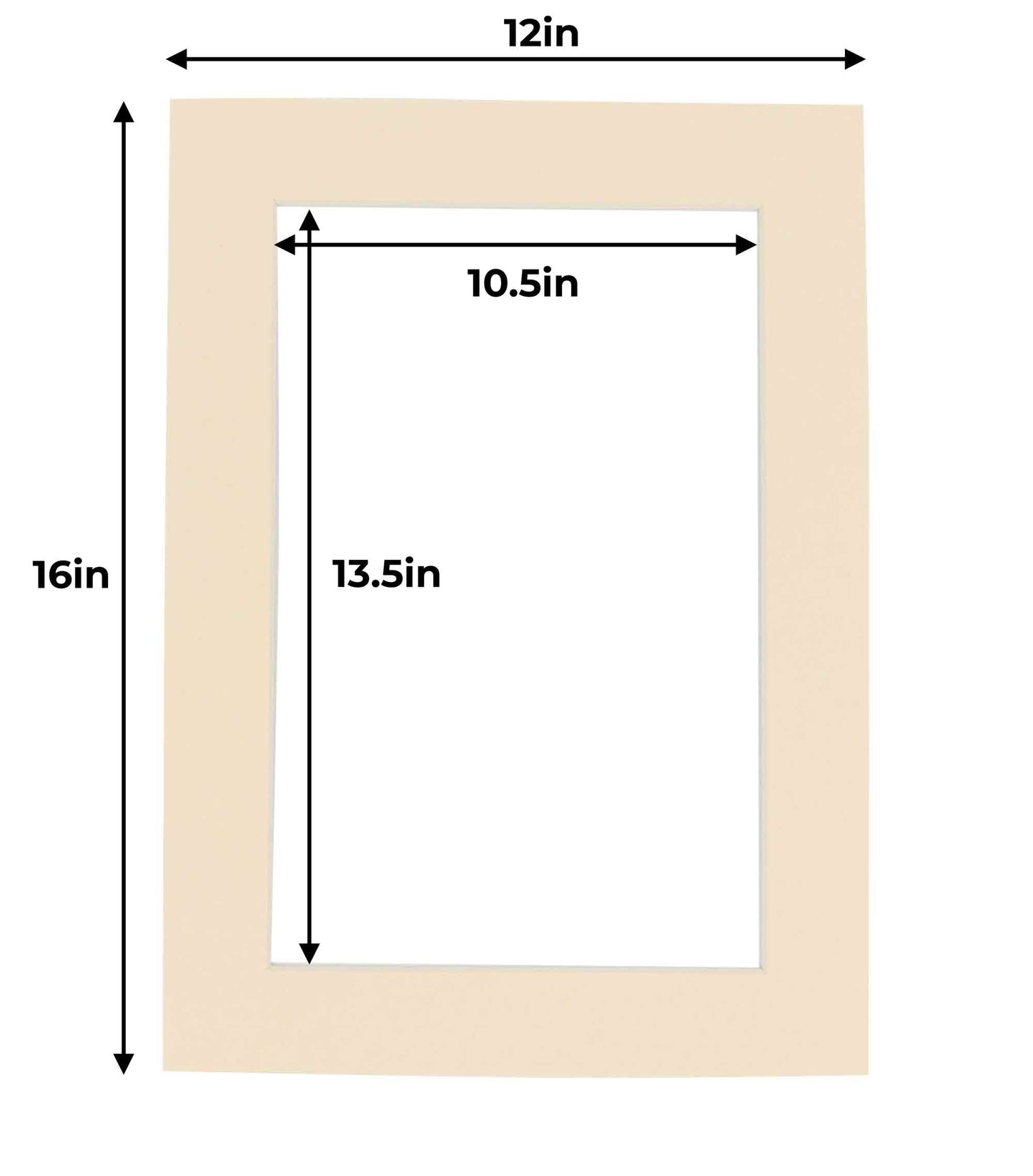 Cream Precut Acid-Free Matboard