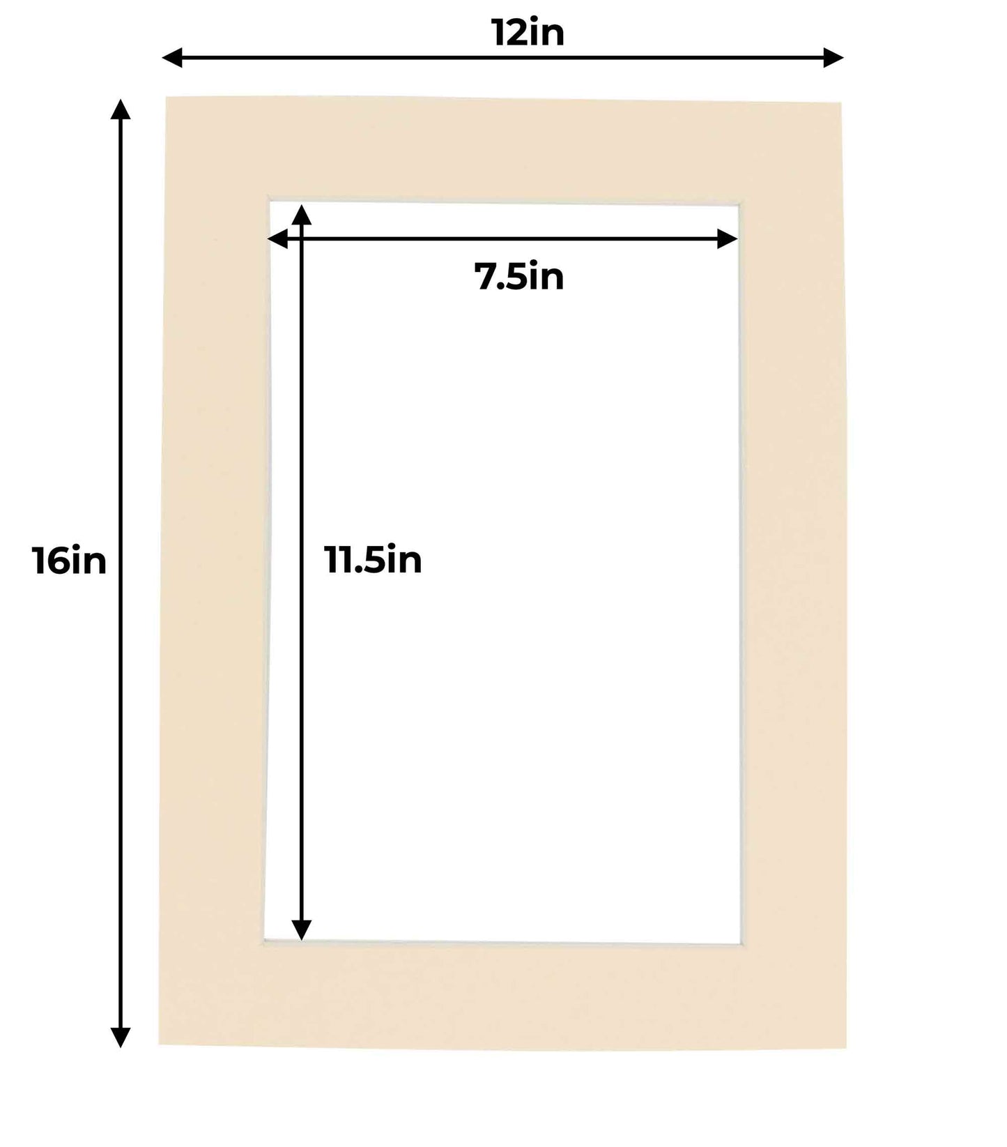 Cream Precut Acid-Free Matboard