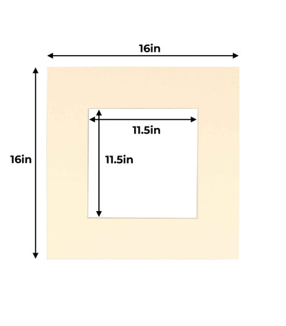 Cream Precut Acid-Free Matboard