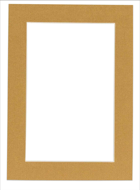 Rattan Beige Precut Acid-Free Matboard Set with Clear Bag & Backing