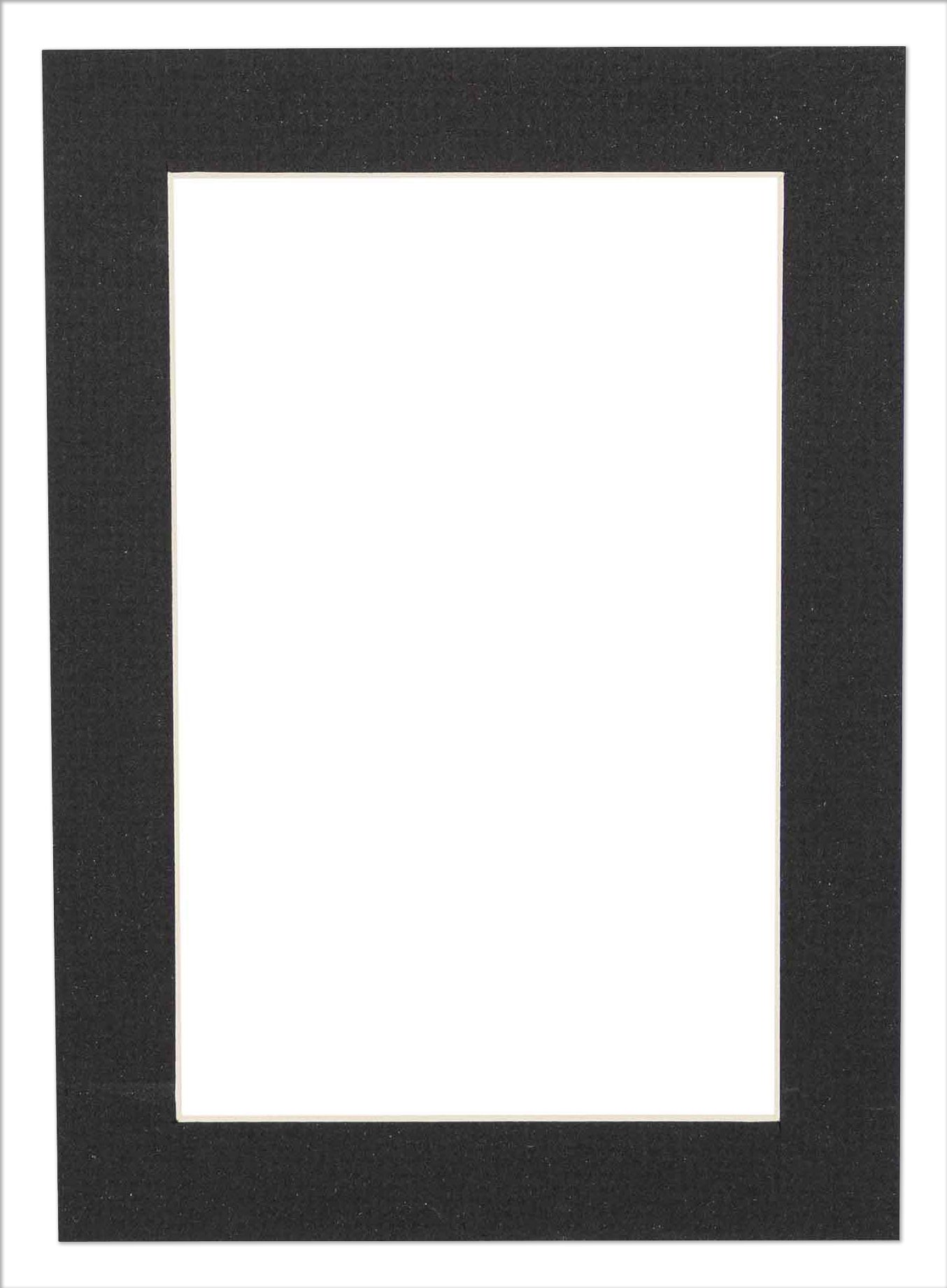 Textured Black Precut Acid-Free Matboard