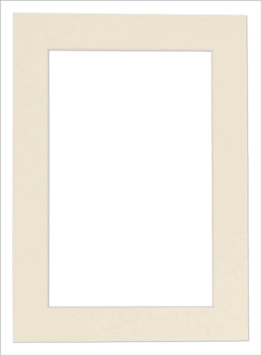 Textured Cream Precut Acid-Free Matboard Set with Clear Bag & Backing