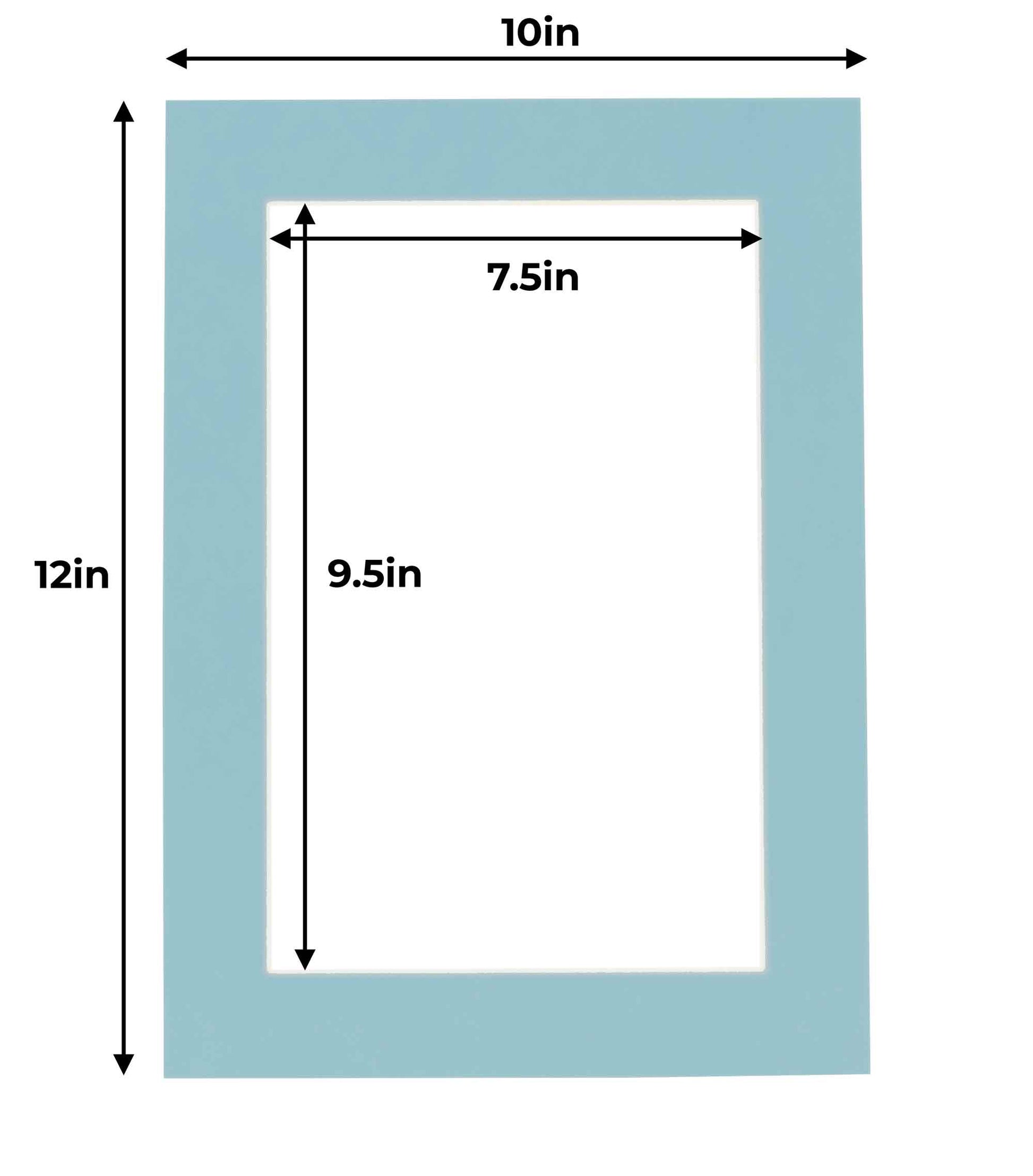  5x7 Mat for 8x10 Frame - Precut Mat Board Acid-Free