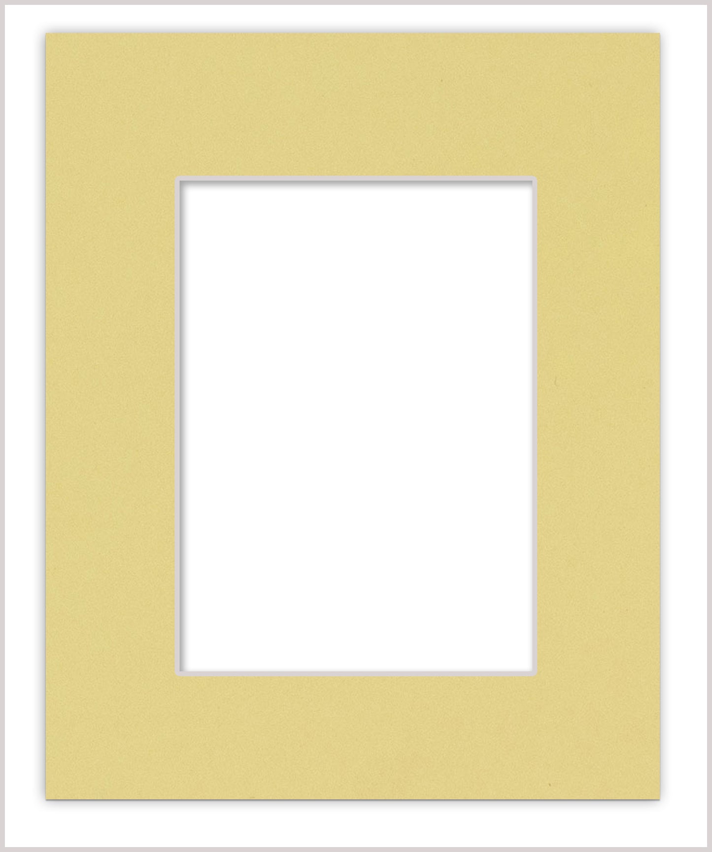 Soft Yellow Precut Acid-Free Matboard