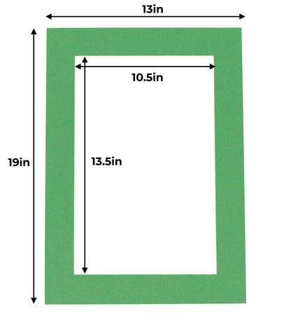 Bright Green Precut Acid-Free Matboard