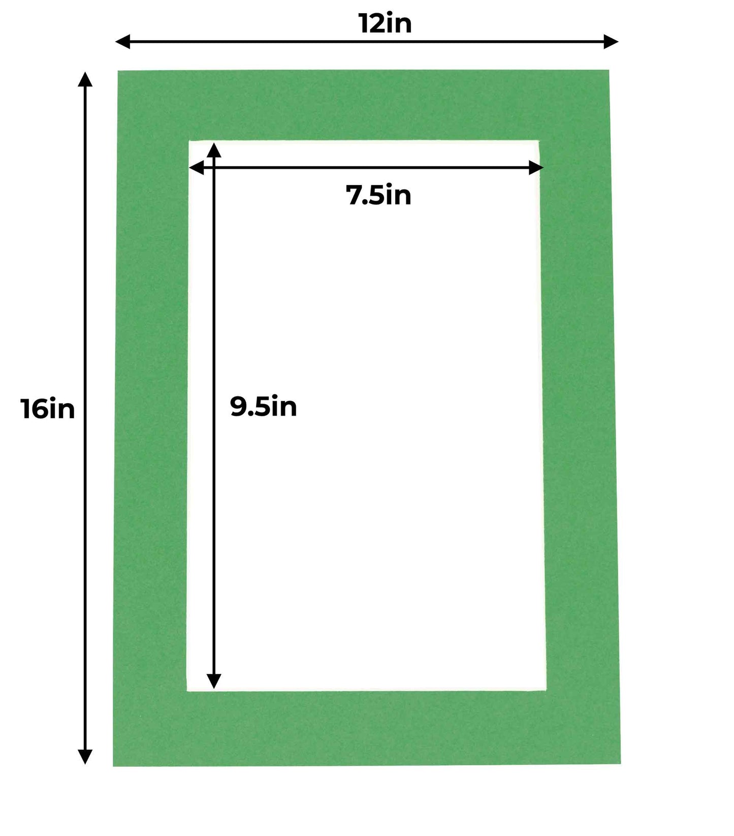 Bright Green Precut Acid-Free Matboard