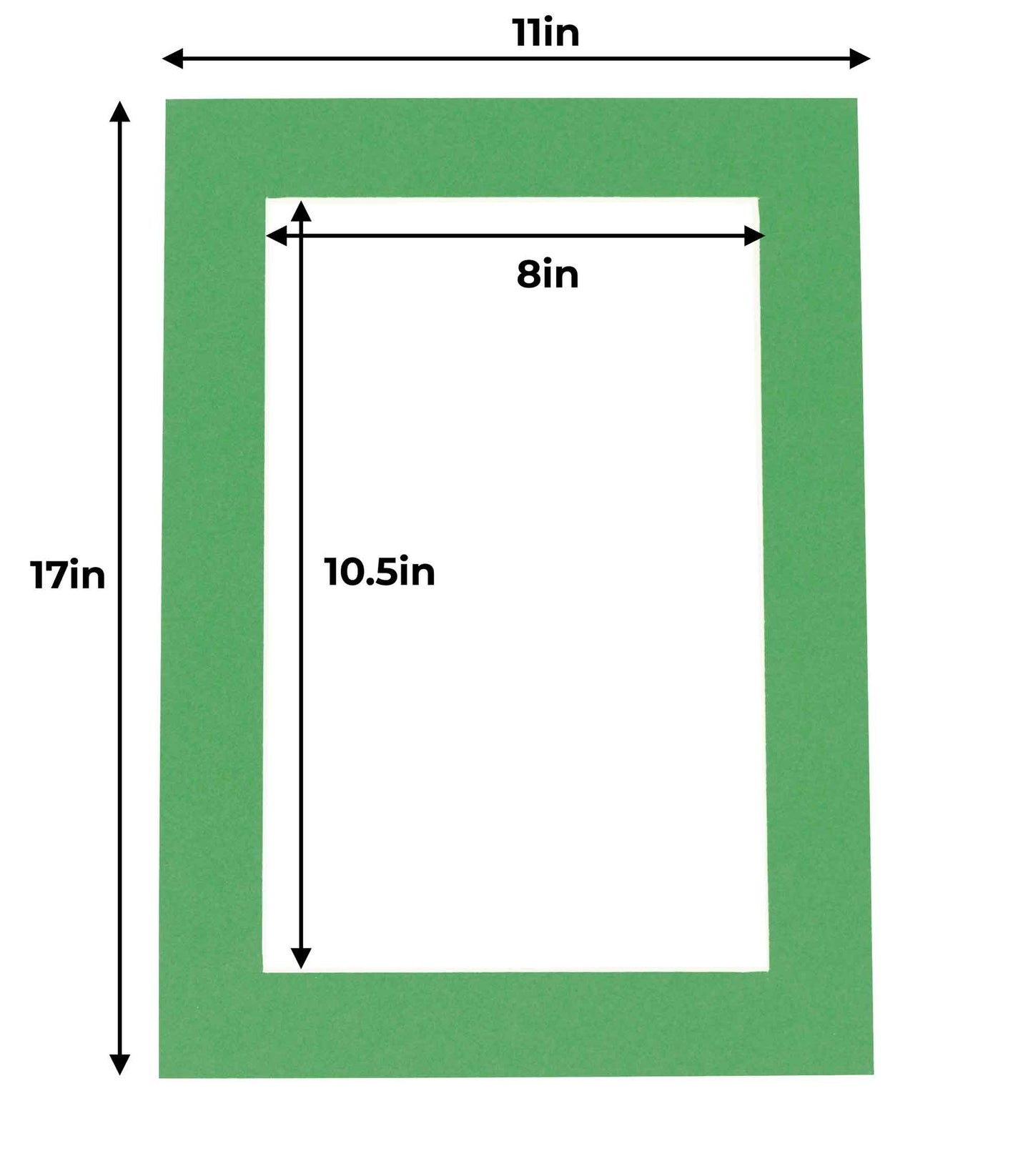 Bright Green Precut Acid-Free Matboard